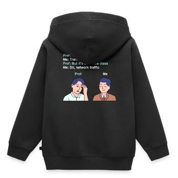 Retard dans le trafic réseau pour les jeunes fiers Pinoys - Sweat Premium à capuche enfant bio - noir - Dos - AI Model Kid Male (0cm)