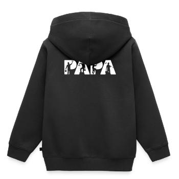 Peintre papa t-shirt, drôle peintre papa père gif - Sweat Premium à capuche enfant bio - noir - Dos - AI Model Kid Male (0cm)
