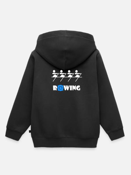 Rowing - Kinder Premium Organic Hoodie - Schwarz
