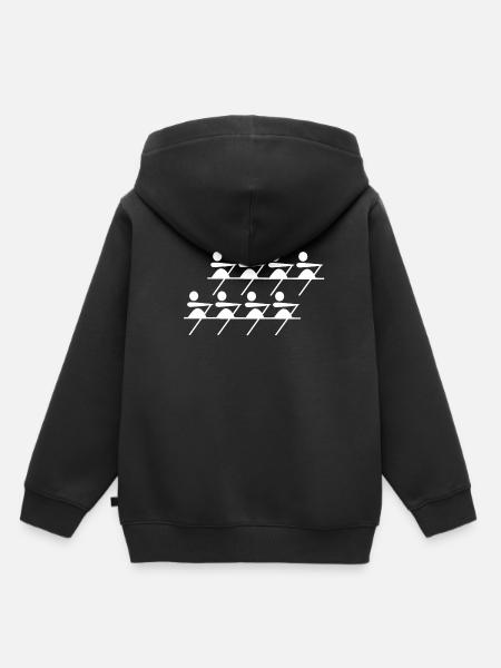 Course de bateaux - Sweat Premium à capuche enfant bio - noir