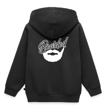 Bearded Bearded Masculine Male Hairy - Kids Premium Organic Hoodie - black - Back - AI Model Kid Male (0cm)