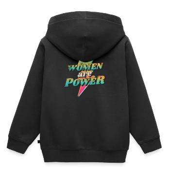 Women will rise - Frauenpower - Gleichberechtigung - Kinder Premium Organic Hoodie - Schwarz - Hinten - AI Model Kid Male (0cm)