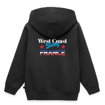 West Coast Swing France WCS Gift Dancing Party - Kids Premium Organic Hoodie - black - Back - AI Model Kid Male (0cm)