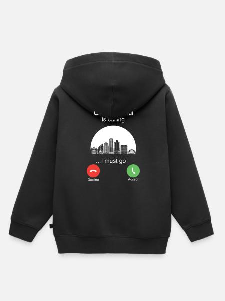 Cincinnati is Calling - Kinder Premium Organic Hoodie - Schwarz