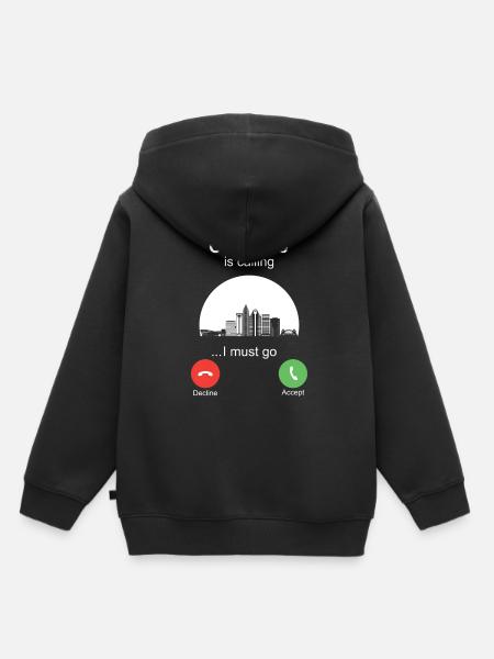 Charlotte is Calling - Kinder Premium Organic Hoodie - Schwarz