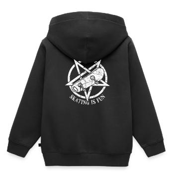 Satan occulte satanique Le patinage est amusant - Sweat Premium à capuche enfant bio - noir - Dos - AI Model Kid Male (0cm)