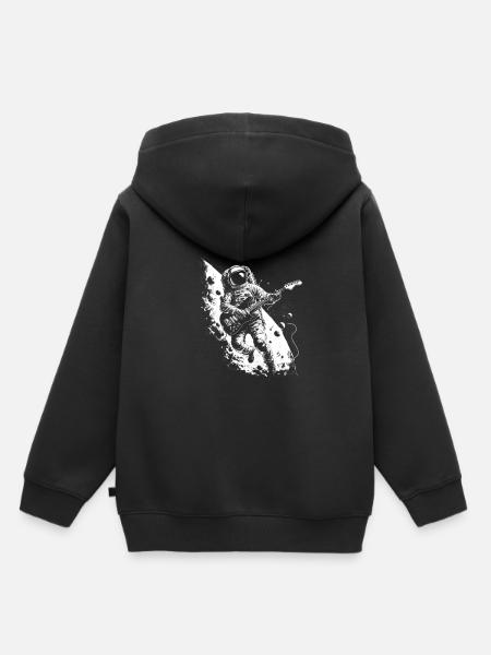 Astronaut Guitar Player - Kinder Premium Organic Hoodie - Schwarz