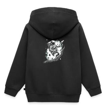 Astronaut Guitar Player - Kinder Premium Organic Hoodie - Schwarz - Hinten - AI Model Kid Male (0cm)