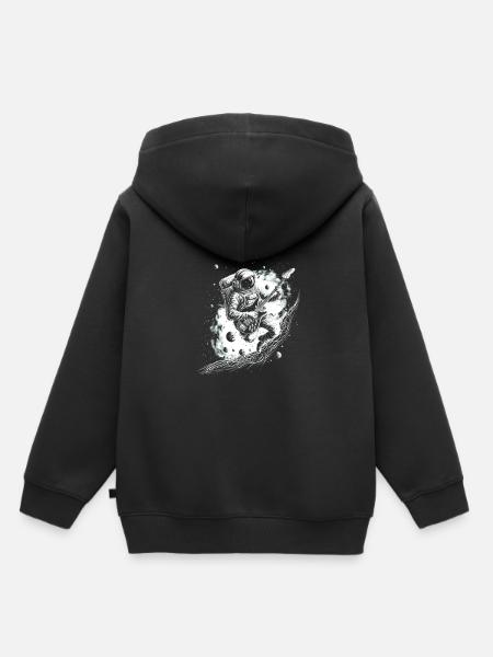 Astronaut Guitar Player - Kinder Premium Organic Hoodie - Schwarz