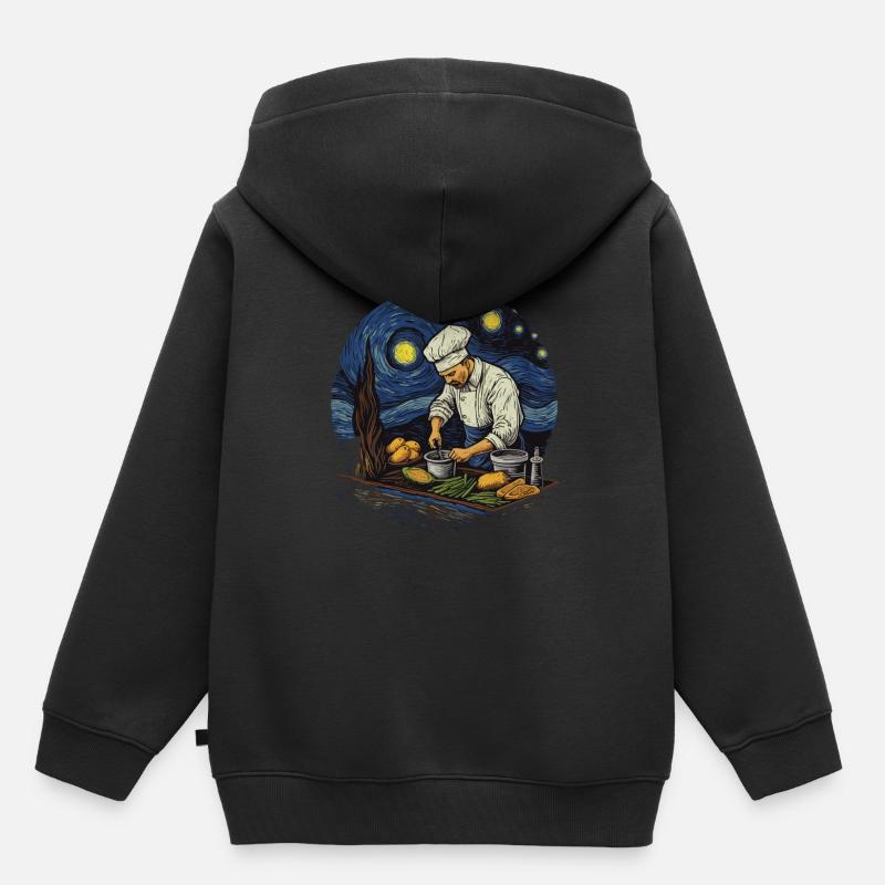 Masterpiece Cuisine La cuisine étoilée du - Sweat Premium à capuche enfant bio - noir