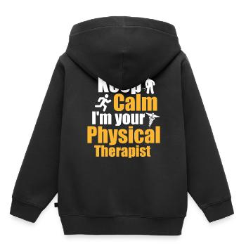 Entspannen Sie Sich, Ihr Therapeut Hat Sie – - Kinder Premium Organic Hoodie - Schwarz - Hinten - AI Model Kid Male (0cm)