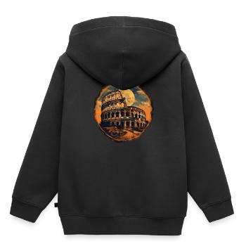 Colisée au clair de lune – Renaissance du - Sweat Premium à capuche enfant bio - noir - Dos - AI Model Kid Male (0cm)