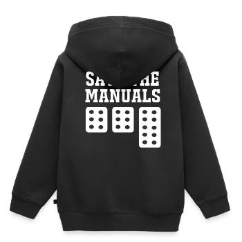 Autofahrer - Kinder Premium Organic Hoodie - Schwarz - Hinten - AI Model Kid Male (0cm)