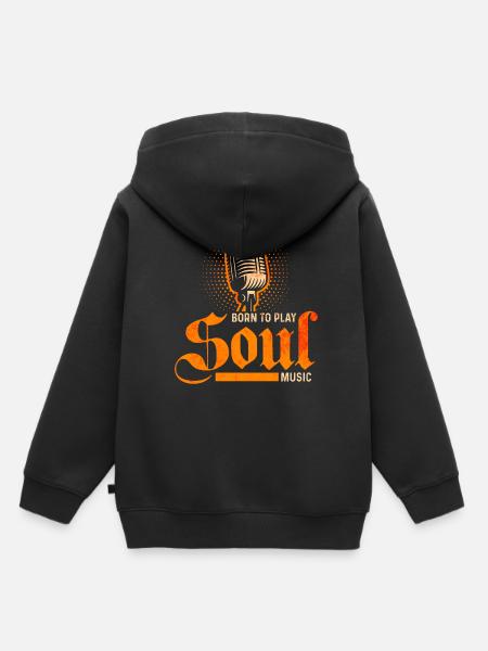 Soul Musik - Kinder Premium Organic Hoodie - Schwarz