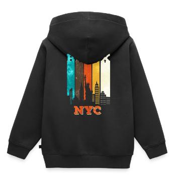 The Bronx - New York City - Kids Premium Organic Hoodie - black - Back - AI Model Kid Male (0cm)