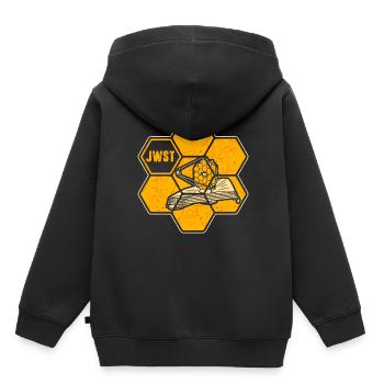 Télescope spatial James Webb - Sweat Premium à capuche enfant bio - noir - Dos - AI Model Kid Male (0cm)