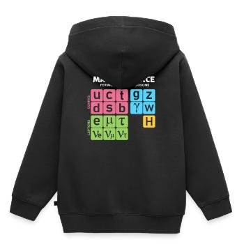 Modèle standard de physique des particules avec boson de Higgs - Sweat Premium à capuche enfant bio - noir - Dos - AI Model Kid Male (0cm)