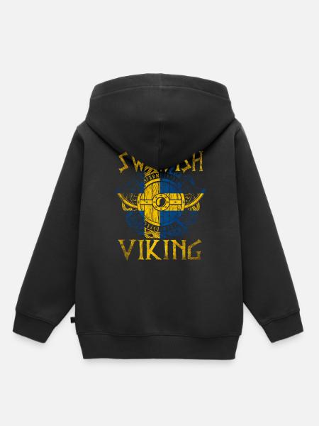 Schwedischer Wikinger - Kinder Premium Organic Hoodie - Schwarz