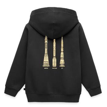 Missiles soviétiques - Sweat Premium à capuche enfant bio - noir - Dos - AI Model Kid Male (0cm)