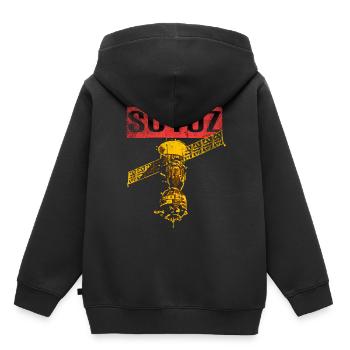 Soyuz spaceship Soviet Union - Kids Premium Organic Hoodie - black - Back - AI Model Kid Male (0cm)