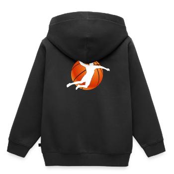 Basketball Player Streetball Basketball Sports - Kids Premium Organic Hoodie - black - Back - AI Model Kid Male (0cm)