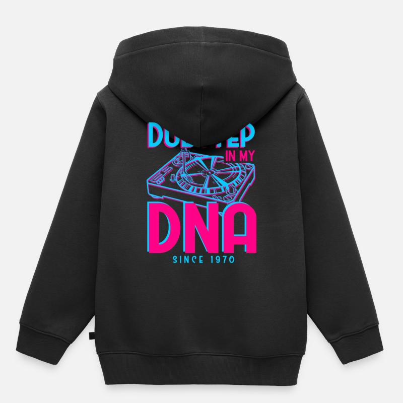 Dubstep 1970 - Kinder Premium Organic Hoodie - Schwarz