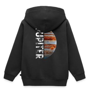 Jupiter planète système solaire - Sweat Premium à capuche enfant bio - noir - Dos - AI Model Kid Male (0cm)
