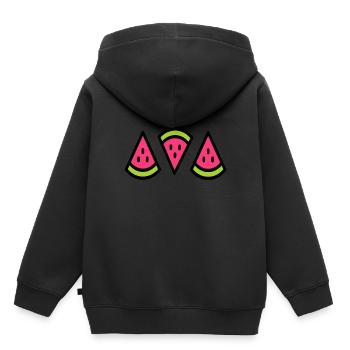 sweet watermelon Summertime fruit - Kids Premium Organic Hoodie - black - Back - AI Model Kid Male (0cm)