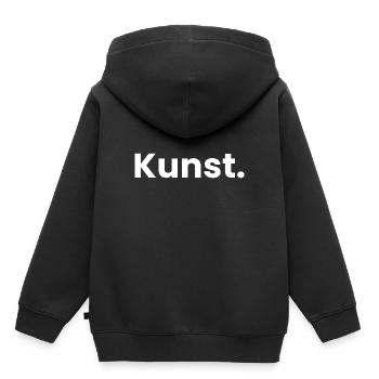 Kunst Art Wort Kunst Kunst - Kinder Premium Organic Hoodie - Schwarz - Hinten - AI Model Kid Male (0cm)