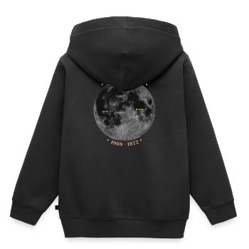 Moon Tours - Mondlandungen Apollo 1969-1972 - Kinder Premium Organic Hoodie - Schwarz - Hinten - AI Model Kid Male (0cm)