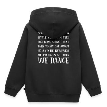 Chat Chats - Sweat Premium à capuche enfant bio - noir - Dos - AI Model Kid Male (0cm)