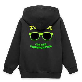Refroidir les garçons de classe écolière première classe de lunettes de soleil - Sweat Premium à capuche enfant bio - noir - Dos - AI Model Kid Male (0cm)