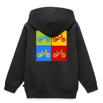 Wheel Pop Art - Kids Premium Organic Hoodie - black - Back - AI Model Kid Male (0cm)