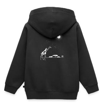Giraffen Reiter - Sweat Premium à capuche enfant bio - noir - Dos - AI Model Kid Male (0cm)