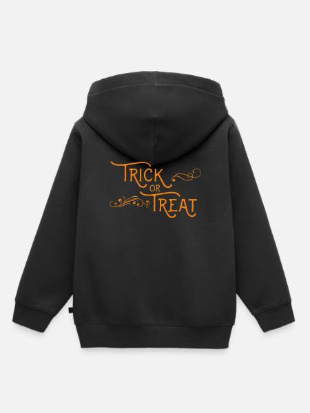 Halloween trick or treating - Kids Premium Organic Hoodie - black