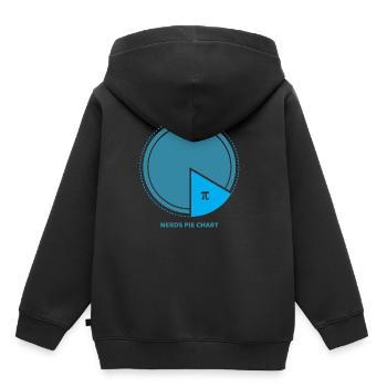 pi - Sweat Premium à capuche enfant bio - noir - Dos - AI Model Kid Male (0cm)