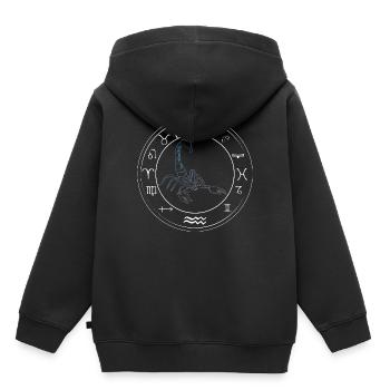 Zodiac Scorpion - Sweat Premium à capuche enfant bio - noir - Dos - AI Model Kid Male (0cm)