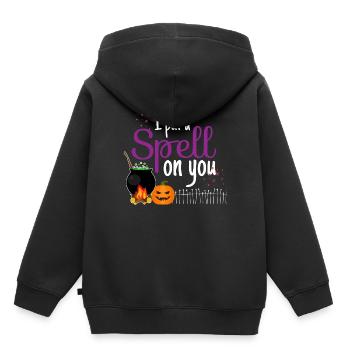 I Put A Spell On You - Halloween Zauberei Fluch - Kinder Premium Organic Hoodie - Schwarz - Hinten - AI Model Kid Male (0cm)