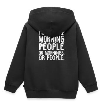 sarcasme - Sweat Premium à capuche enfant bio - noir - Dos - AI Model Kid Male (0cm)