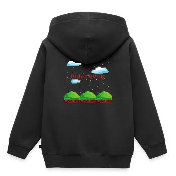 Jeu sur console gambler cadeau de jeu Mario PC - Sweat Premium à capuche enfant bio - noir - Dos - AI Model Kid Male (0cm)