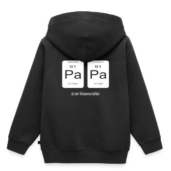 Nerd Kids Baby Gift Periodic Table - Kids Premium Organic Hoodie - black - Back - AI Model Kid Male (0cm)