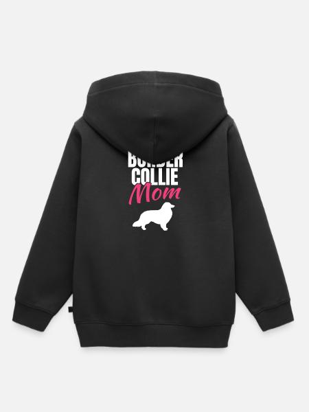 Border Collie - Kinder Premium Organic Hoodie - Schwarz