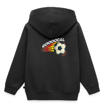 Striker cadeau équipe du club de football - Sweat Premium à capuche enfant bio - noir - Dos - AI Model Kid Male (0cm)