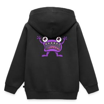 Ungeheuer Comic Augen Geschenk Halloween lustig - Kinder Premium Organic Hoodie - Schwarz - Hinten - AI Model Kid Male (0cm)