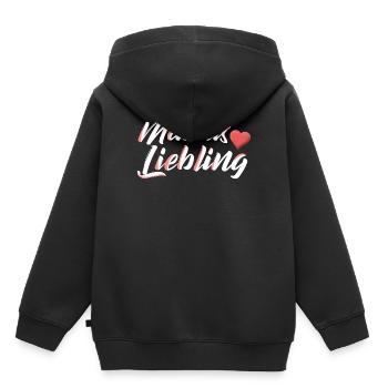 Maman chérie maman - Sweat Premium à capuche enfant bio - noir - Dos - AI Model Kid Male (0cm)