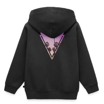 palmiers - Sweat Premium à capuche enfant bio - noir - Dos - AI Model Kid Male (0cm)