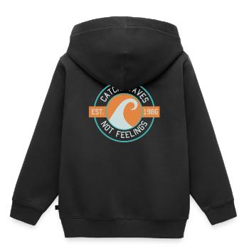 Surfergirl Surferboy Surfer Surfdude Geschenk - Kinder Premium Organic Hoodie - Schwarz - Hinten - AI Model Kid Male (0cm)