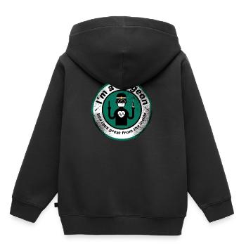 Chirurgien - Sweat Premium à capuche enfant bio - noir - Dos - AI Model Kid Male (0cm)