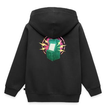 Videospielautomate - Kinder Premium Organic Hoodie - Schwarz - Hinten - AI Model Kid Male (0cm)