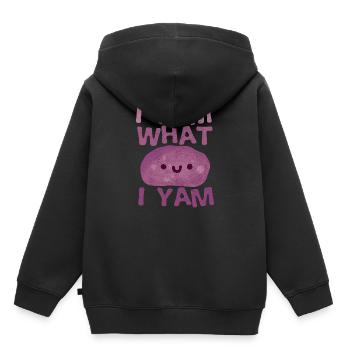action de grâces - Sweat Premium à capuche enfant bio - noir - Dos - AI Model Kid Male (0cm)